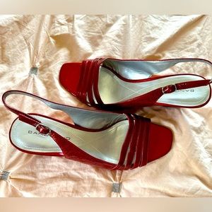 Bandolino wedge sandals, size 9. Barely worn.